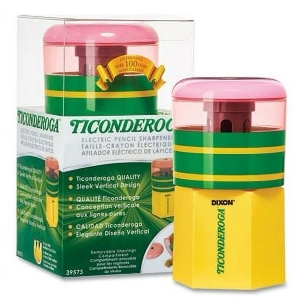 Ticonderoga Electric Pencil Shaped Sharpener School Classroom Teacher NEW IN BOX